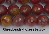 CNJ311 15.5 inches 10mm faceted round noreena jasper beads