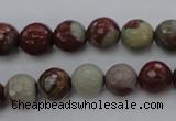 CNJ37 15.5 inches 8mm faceted round noreena jasper beads wholesale