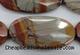 CNJ53 15.5 inches 25*50mm faceted oval noreena jasper beads