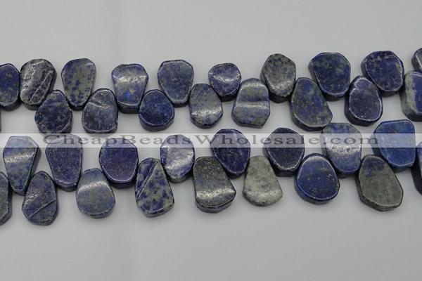 CNL1153 Top drilled 15*20mm - 18*25mm freeform lapis lazuli beads