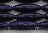 CNL1159 15.5 inches 10*30mm rice lapis lazuli gemstone beads