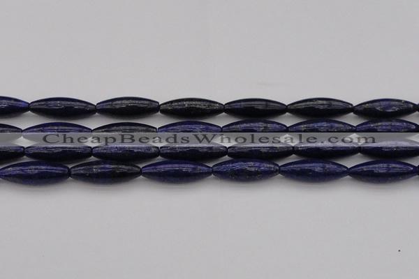 CNL1159 15.5 inches 10*30mm rice lapis lazuli gemstone beads