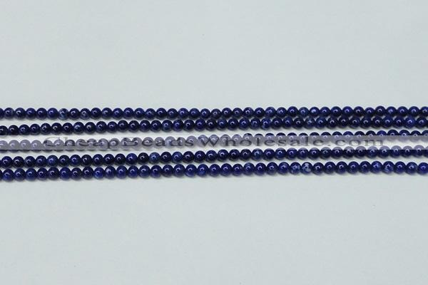 CNL1251 15.5 inches 4mm round natural lapis lazuli beads