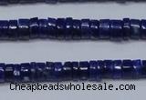 CNL1265 15.5 inches 3*6mm tyre natural lapis lazuli beads