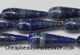 CNL1271 15.5 inches 10*35mm teardrop natural lapis lazuli beads