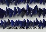 CNL1273 15.5 inches 4*6mm - 5*8mm pyramid natural lapis lazuli beads