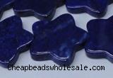 CNL1287 15.5 inches 28mm star natural lapis lazuli beads