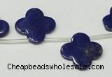 CNL1316 Top drilled 19mm flower natural lapis lazuli beads