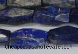 CNL1608 15.5 inches 12*25mm - 14*30mm faceted nuggets lapis lazuli beads