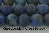 CNL1653 15.5 inches 10mm round matte lapis lazuli beads wholesale