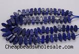 CNL1661 15.5 inches 8*25mm - 10*35mm sticks lapis lazuli beads