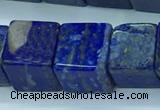 CNL1676 15.5 inches 11*11mm cube lapis lazuli gemstone beads