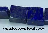 CNL1678 15.5 inches 11*11mm - 12*12mm square lapis lazuli beads