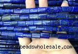 CNL1680 15.5 inches 8*12mm - 9*14mm flat tube lapis lazuli beads