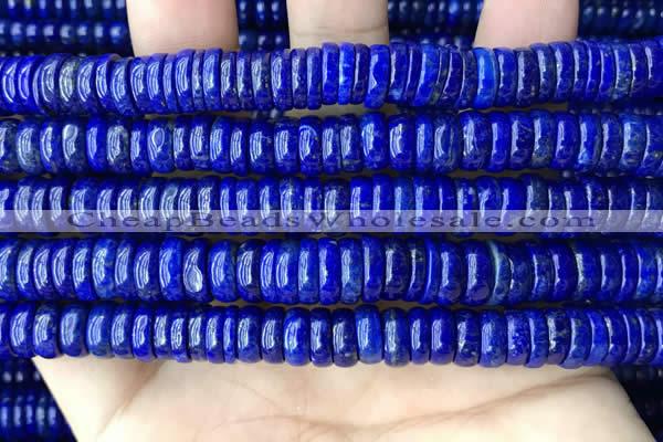 CNL1695 15.5 inches 3*9mm - 4*9mm rondelle lapis lazuli beads