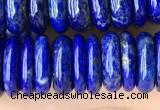 CNL1698 15.5 inches 3*10mm - 4*10mm rondelle lapis lazuli beads