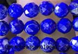 CNL1705 15.5 inches 4mm faceted round lapis lazuli beads