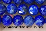 CNL1716 15.5 inches 6mm faceted round lapis lazuli beads