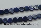 CNL241 15.5 inches 6*6mm heart natural lapis lazuli beads wholesale