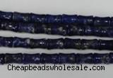 CNL432 15.5 inches 5*7mm bone natural lapis lazuli gemstone beads