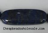 CNL489 15.5 inches 18*48mm oval natural lapis lazuli gemstone beads