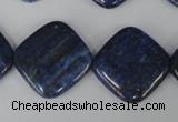 CNL526 15.5 inches 20*20mm diamond natural lapis lazuli gemstone beads