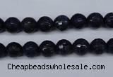 CNL602 15.5 inches 8mm faceted round natural lapis lazuli gemstone beads