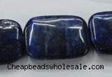 CNL672 15.5 inches 22*30mm rectangle natural lapis lazuli beads