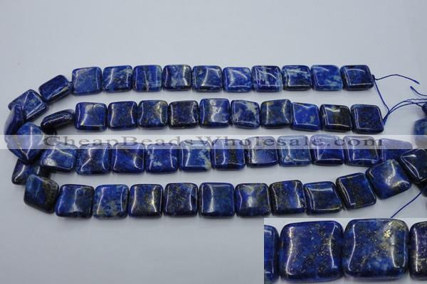 CNL770 15.5 inches 16*16mm square natural lapis lazuli gemstone beads