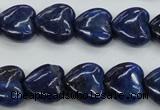 CNL934 15.5 inches 15*15mm heart natural lapis lazuli gemstone beads