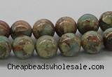 CNS02 16 inches 10mm round natural serpentine jasper beads wholesale