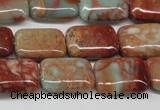 CNS110 15.5 inches 13*18mm rectangle natural serpentine jasper beads