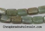 CNS18 16 inches 8*12mm rectangle natural serpentine jasper beads