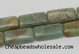 CNS19 16 inches 10*20mm rectangle natural serpentine jasper beads