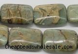 CNS20 16 inches 18*25mm rectangle natural serpentine jasper beads