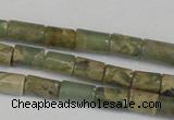 CNS206 15.5 inches 4*6mm tube natural serpentine jasper beads