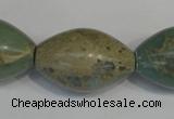 CNS208 15.5 inches 20*30mm rice natural serpentine jasper beads