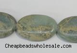 CNS243 15.5 inches 20*30mm oval natural serpentine jasper beads