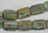 CNS255 15.5 inches 12*16mm rectangle natural serpentine jasper beads