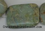 CNS258 15.5 inches 30*40mm rectangle natural serpentine jasper beads