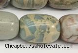 CNS313 15.5 inches 13*18mm drum serpentine jasper beads