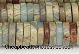 CNS320 15.5 inches 3*8mm heishi serpentine jasper beads