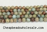 CNS333 15.5 inches 10mm round serpentine jasper beads wholesale