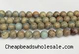 CNS334 15.5 inches 12mm round serpentine jasper beads wholesale