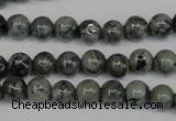 CNS400 15.5 inches 4mm round natural serpentine jasper beads