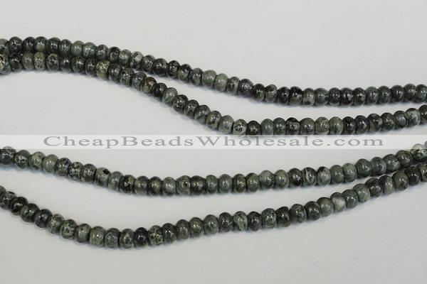 CNS410 15.5 inches 4*6mm rondelle natural serpentine jasper beads