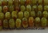 CNS610 15.5 inches 4*6mm rondelle green dragon serpentine jasper beads