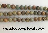 CNS703 15.5 inches 10mm round serpentine jasper beads wholesale