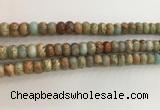 CNS714 15.5 inches 5*8mm rondelle serpentine jasper beads wholesale