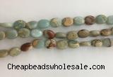 CNS723 15.5 inches 8*10mm oval serpentine jasper beads wholesale